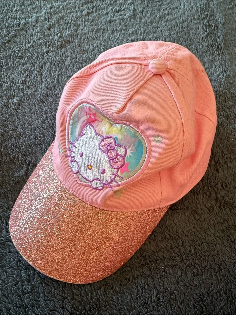 Sanrio Hello Kitty Pink Sparkle Baseball Cap